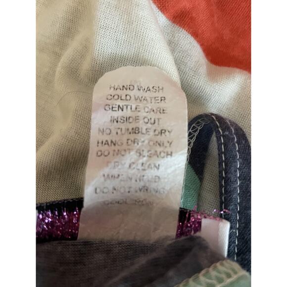 Body Central Tube Maxi Dress Medium Rainbow Spaghetti Strap Indie Y2K Vintage - Picture 5 of 7